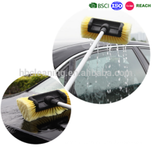 multi-angle car wash brush, water flow through car window brush